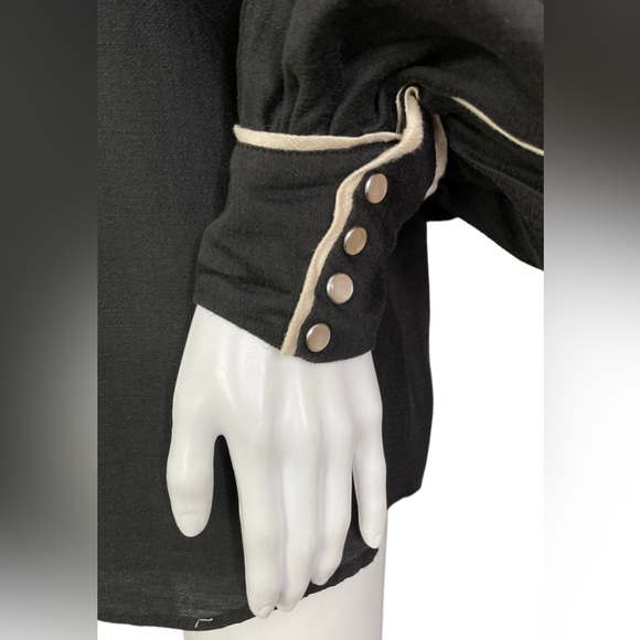 C/Meo Collective Nearby Black Shirt Pearl Snap Long Sleeve Cowgirl Western - Picture 7 of 12